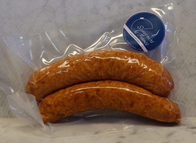 knoflookworst van de grill